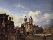 Jan van der Heyden Christ Church oil